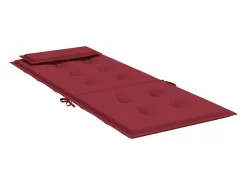 Cojines de silla con respaldo alto 6 unidades tela Oxford rojo tinto