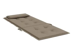 Cojines de silla con respaldo alto 2 unidades tela Oxford gris taupe
