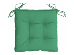 Cojines de silla de jardín 2 unidades tela Oxford verde 40x40x7 cm