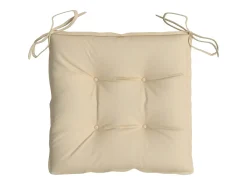Cojines de silla de jardín 6 unidades tela Oxford beige 40x40x7 cm