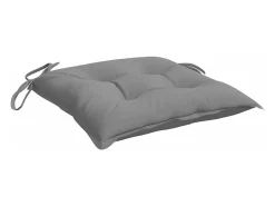 Cojines de silla de jardín 2 unidades tela Oxford gris 50x50x7 cm