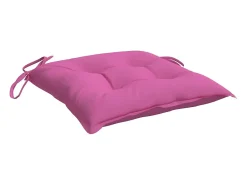 Cojines de silla de jardín 2 unidades tela Oxford rosa 50x50x7 cm