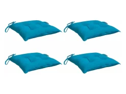 Cojines de silla de jardín 4 unidades tela Oxford azul 50x50x7 cm