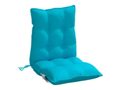 Cojines de silla de respaldo alto 2 unidades tela Oxford turquesa