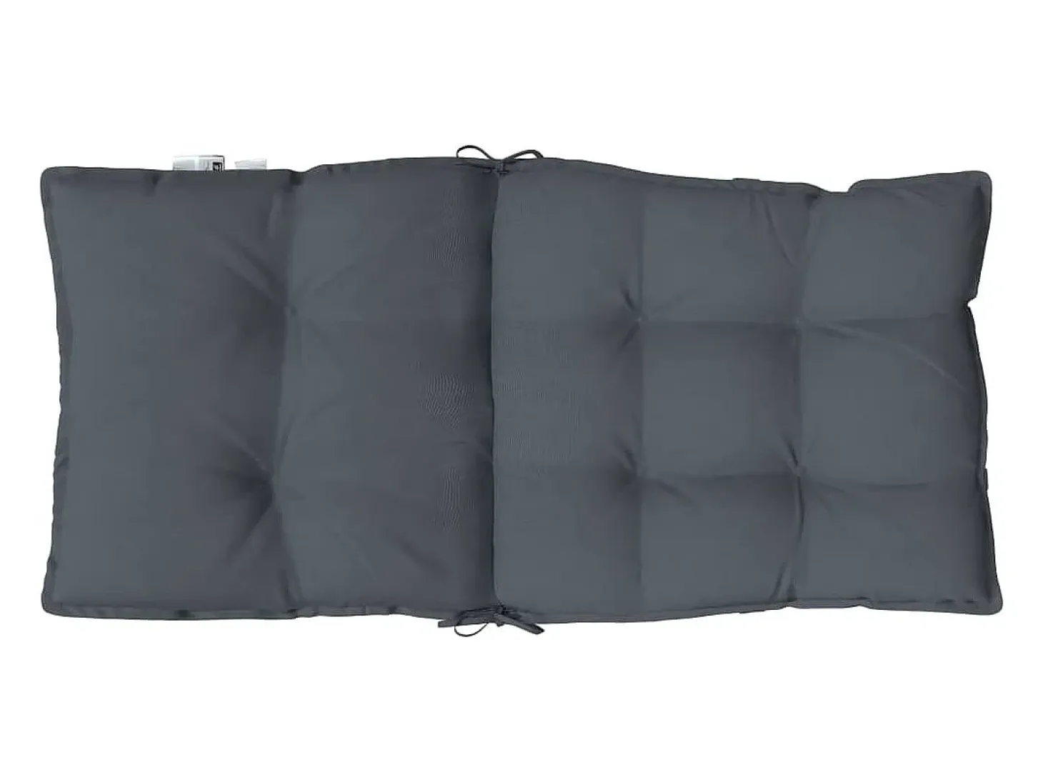 Cojines de silla respaldo bajo 4 unidades tela Oxford gris antracita