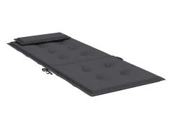 Cojines de silla respaldo alto 4 unidades tela Oxford gris antracita