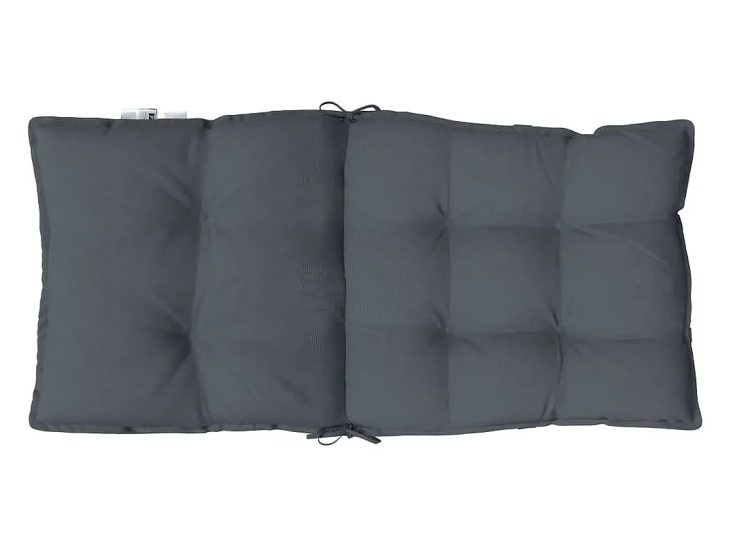 Cojines de silla respaldo bajo 6 unidades tela Oxford gris antracita