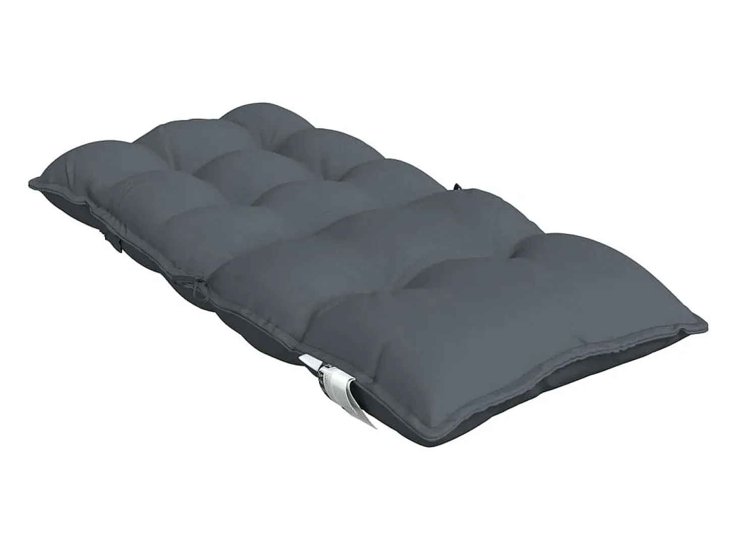 Cojines de silla respaldo bajo 6 unidades tela Oxford gris antracita