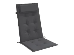Cojines de silla respaldo alto 6 unidades tela Oxford gris antracita