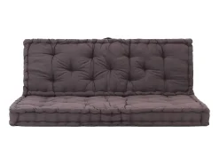 Cojines para muebles de palets 2 unidades algodón antracita ES403378