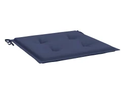 Cojines para muebles palets 4 uds tela azul marino 50x50x3 cm ES687724