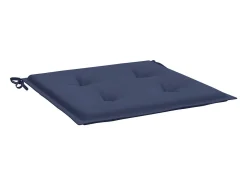 Cojines para muebles palets 6 unidades tela azul marino 50x50x3 cm