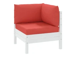 Cojines para palets 3 unidades tela Oxford rojo