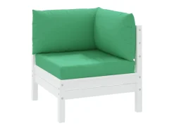 Cojines para palets 3 unidades tela Oxford verde