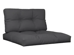 Cojines para palets 2 unidades tela negro ES916477