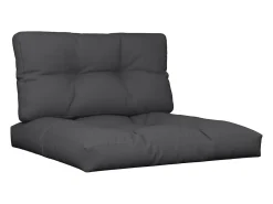 Cojines para palets 2 unidades tela negro