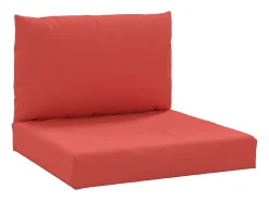 Cojines para palets 2 unidades tela Oxford rojo ES496556