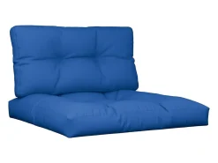Cojines para palets 2 unidades tela azul royal ES560048