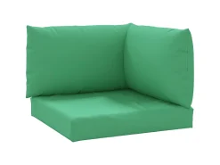Cojines para palets 3 unidades tela Oxford verde ES569185