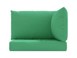 Cojines para palets 3 unidades tela Oxford verde ES569185
