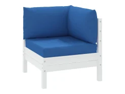 Cojines para palets 3 unidades tela Oxford azul