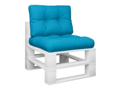 Cojines para palets 2 unidades tela azul ES557886