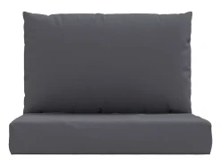 Cojines para palets 2 unidades tela gris antracita