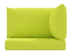Cojines para palets 3 unidades tela Oxford verde claro ES532215
