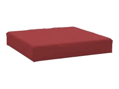 Cojines para palets 3 unidades tela Oxford rojo tinto ES244231
