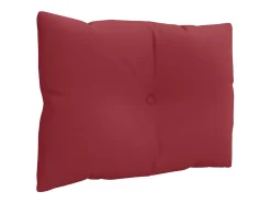 Cojines para palets 3 unidades tela rojo tinto