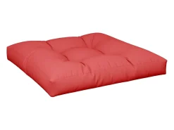 Cojines para palets 2 unidades tela rojo
