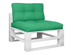 Cojines para palets 2 unidades tela verde ES737661