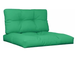 Cojines para palets 2 unidades tela verde ES737661