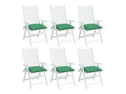 Cojines para palets 6 unidades tela Oxford verde 50x50x7 cm