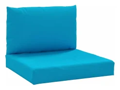 Cojines para palets 2 unidades tela Oxford azul claro
