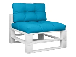 Cojines para palets 2 unidades tela azul ES689246