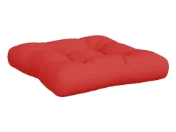 Cojines para palets 3 unidades tela rojo