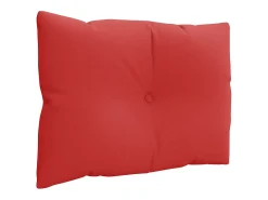 Cojines para palets 3 unidades tela rojo