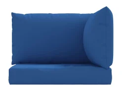 Cojines para palets 3 unidades tela Oxford azul ES397274