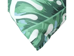 Cojines para palets 3 unidades tela estampado de hojas