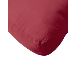 Cojines para palets 3 unidades tela Oxford rojo tinto