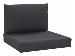 Cojines para palets 2 unidades tela Oxford negro ES327147