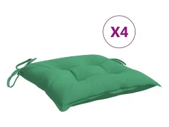 Cojines para palets 4 unidades tela Oxford verde 50x50x7 cm
