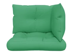 Cojines para palets 3 unidades tela verde
