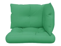 Cojines para palets 3 unidades tela verde