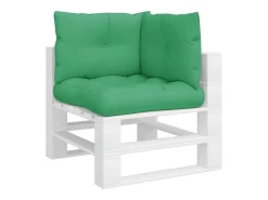 Cojines para palets 3 unidades tela verde