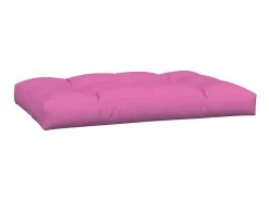 Cojines para palés 7 piezas tela rosa ES859901
