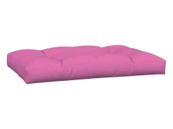 Cojines para palés 7 piezas tela rosa
