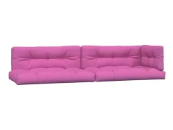 Cojines para palés 5 piezas tela rosa ES652177