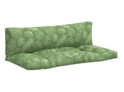 Cojines para palés 2 unidades tela Oxford estampado de hojas ES300887